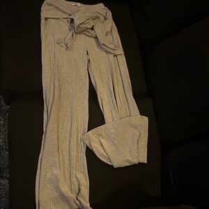 Comfortable Gray Wide-Leg Pants